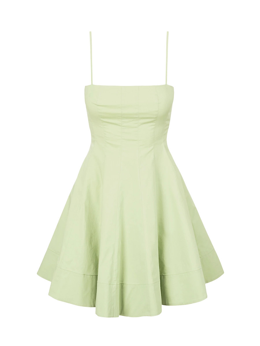 Women's Wylie Stretch-Cotton Minidress - Pale Jade - Size 14 | Saks Fifth Avenue