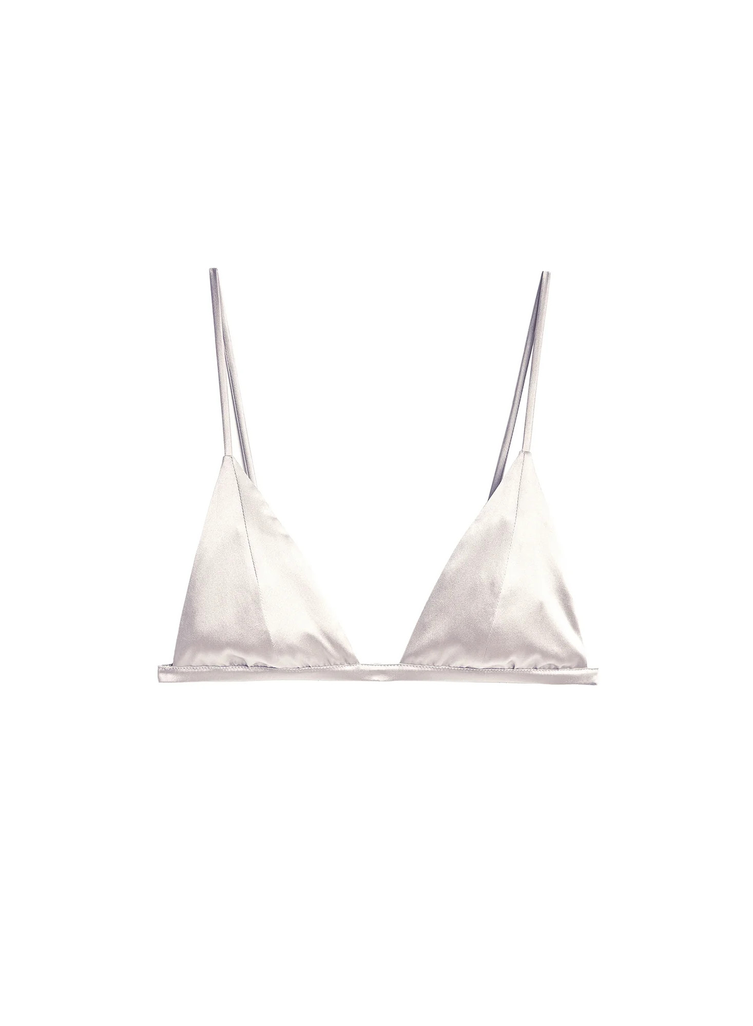 Ivory Luxe Triangle Bra | Fleur du Mal | Fleur du Mal