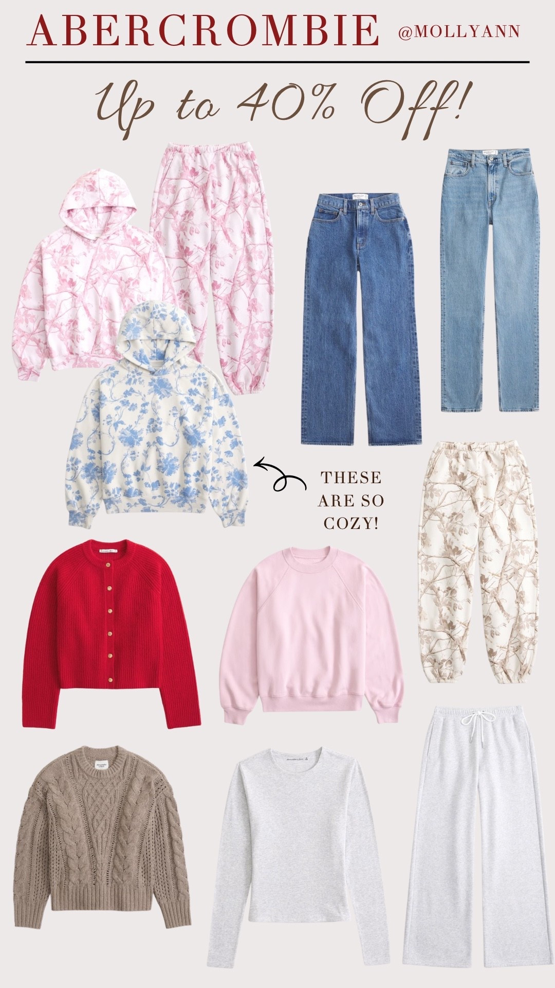 Up to 40% off Abercrombie faves! These lounge sets are so cozy!

#LTKootd #LTKSaleAlert