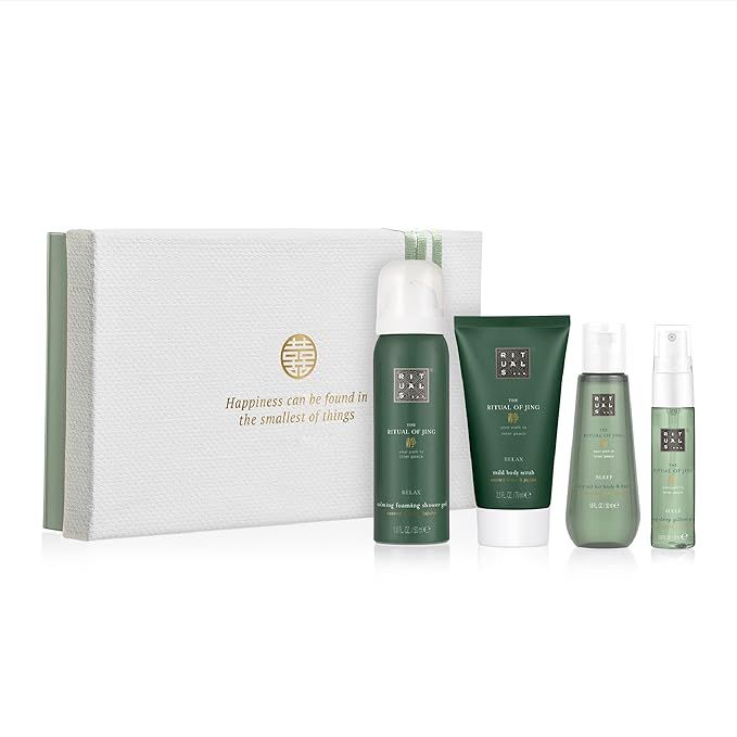 RITUALS Jing Calming Gift Set - Foaming Shower Gel, Body Scrub, Dry Body Oil & Sleep Pillow Mist ... | Amazon (US)