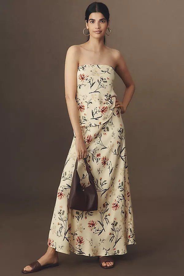 The Tilda A-Line Maxi Slip Skirt | Anthropologie (US)
