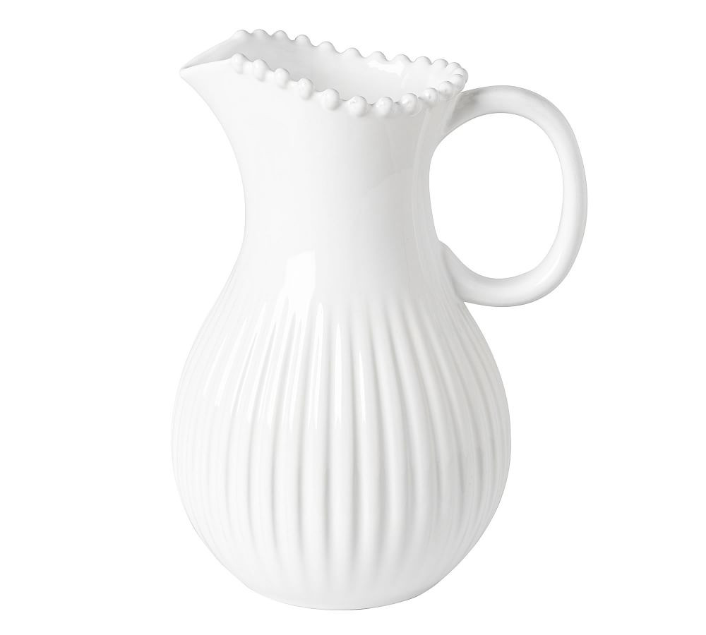 Costa Nova Pearl Stoneware Pitcher | Pottery Barn (US)