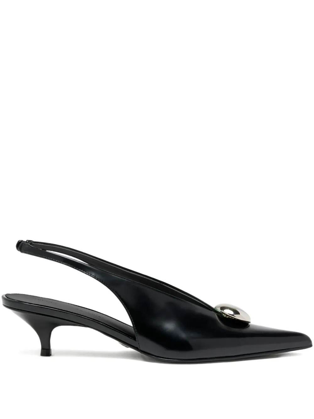 Proenza Schouler Leather Heeled Pumps | Black | FARFETCH KR | Farfetch Global