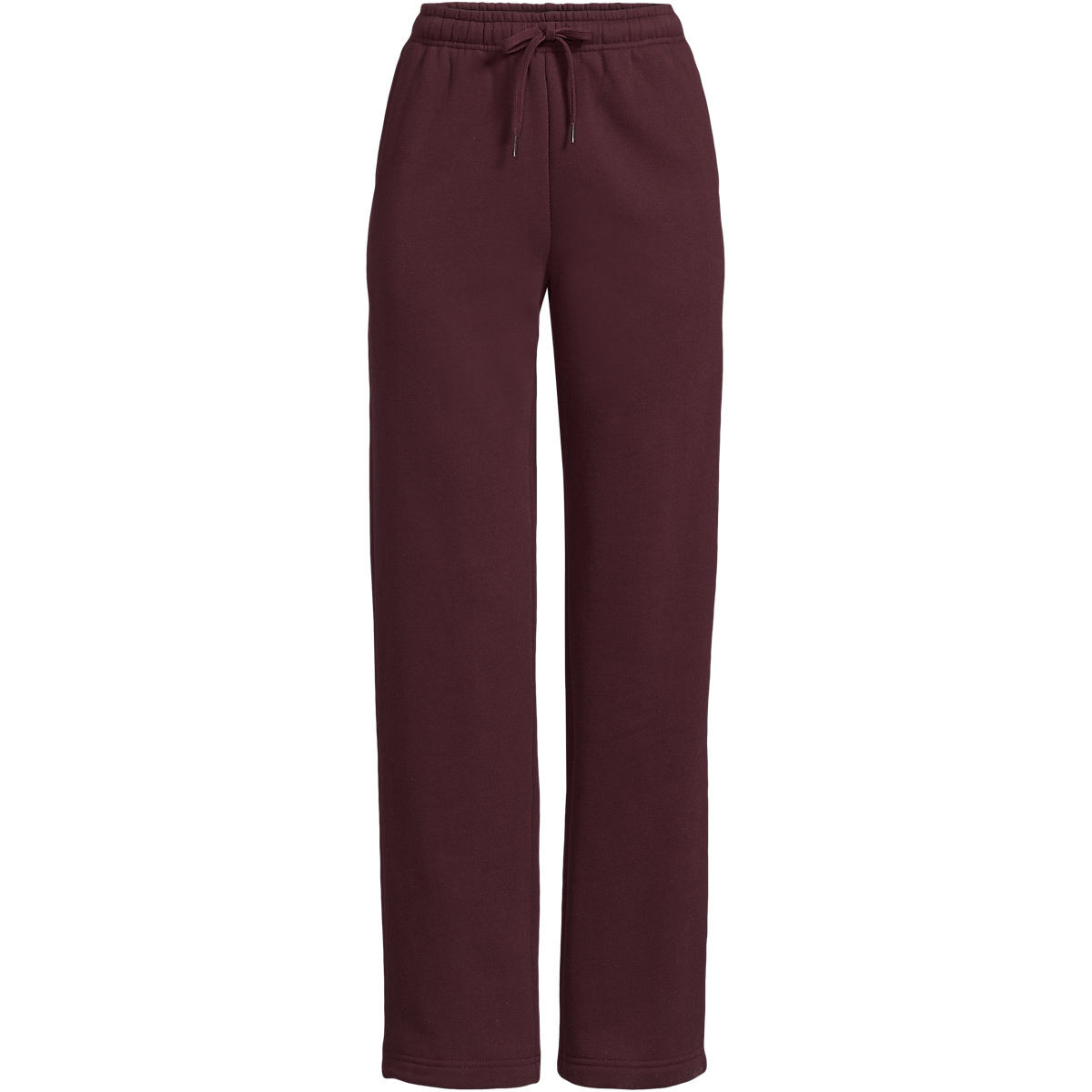 Women's Serious Sweats High Rise Relaxed Straight Leg Pants - Set Bottom | Lands' End (US)