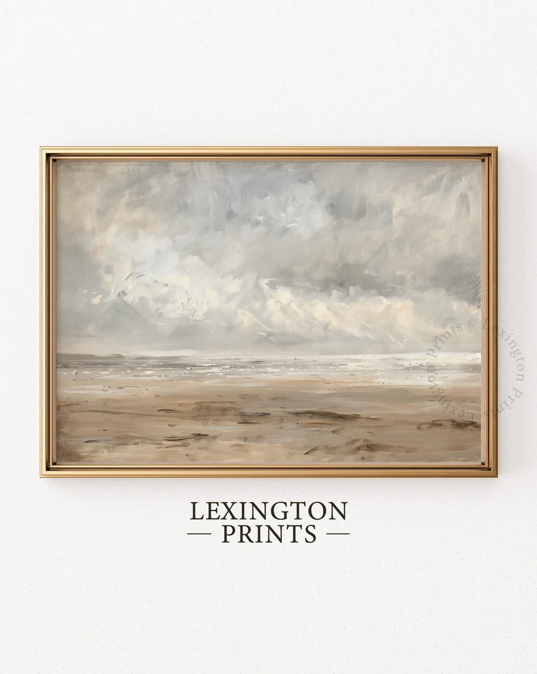 Moody Beach Printable Summer Landscape Painting, Vintage Beach Print Coastal Print Summer Print, ... | Etsy (US)