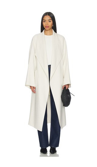 LAMARQUE Coreen Trench Coat in White. - size M/L | Revolve Clothing (Global)