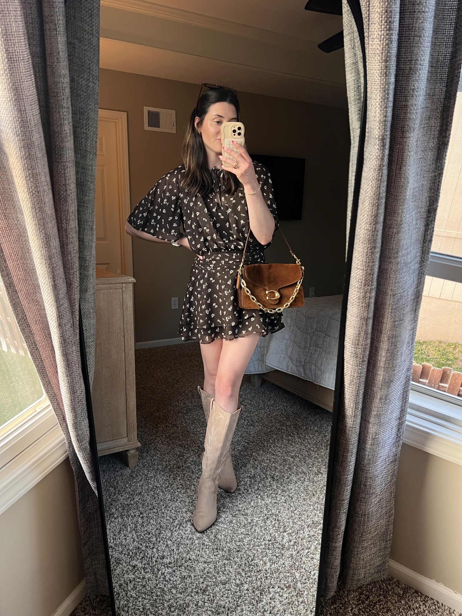 A&F Sale; Angel Dress, Mini Dress, Sheer Mini Dress; Dress and Boots Outfit; Date Night Outfit

#LTKSaleAlert #LTKFindsUnder100 #LTKootd