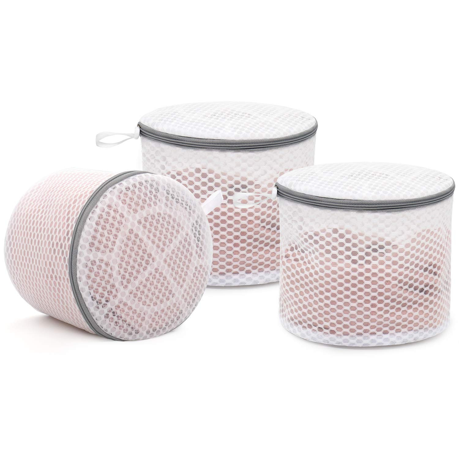 3Pcs Durable Honeycomb Mesh Laundry Bags for Delicates, Lingerie Wash Bag 6 x 7 Inches | Amazon (US)