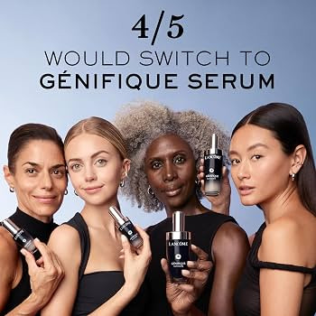 Lanc\u00f4me G\u00e9nifique Ultimate Dual Recovery Face Serum- Anti-Aging Serum Visibly Improves ... | Amazon (US)
