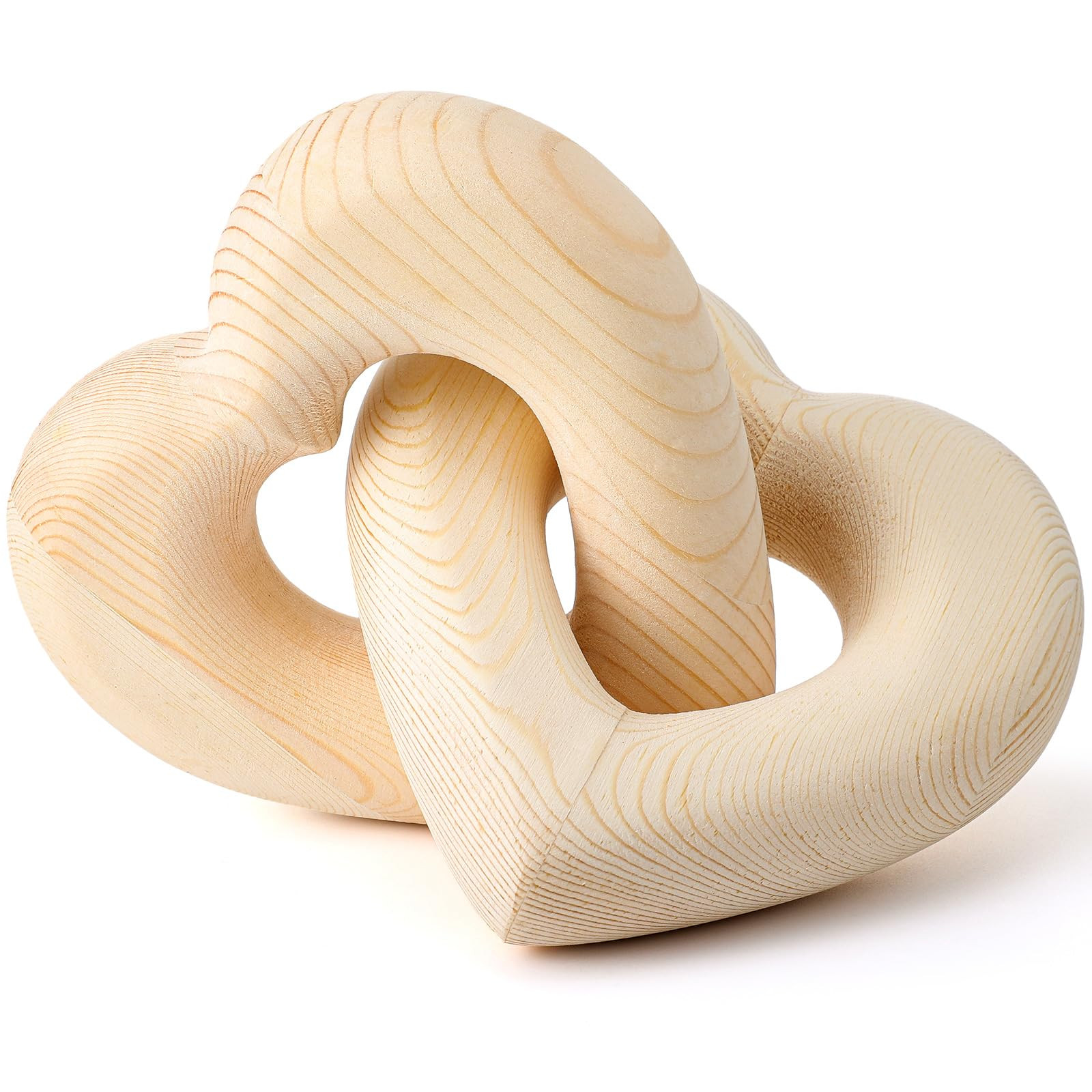 Valentine's Day Wooden Heart Decor Boho Linked Hearts Decor Couple Gifts Interlocking Wooden Hear... | Amazon (US)