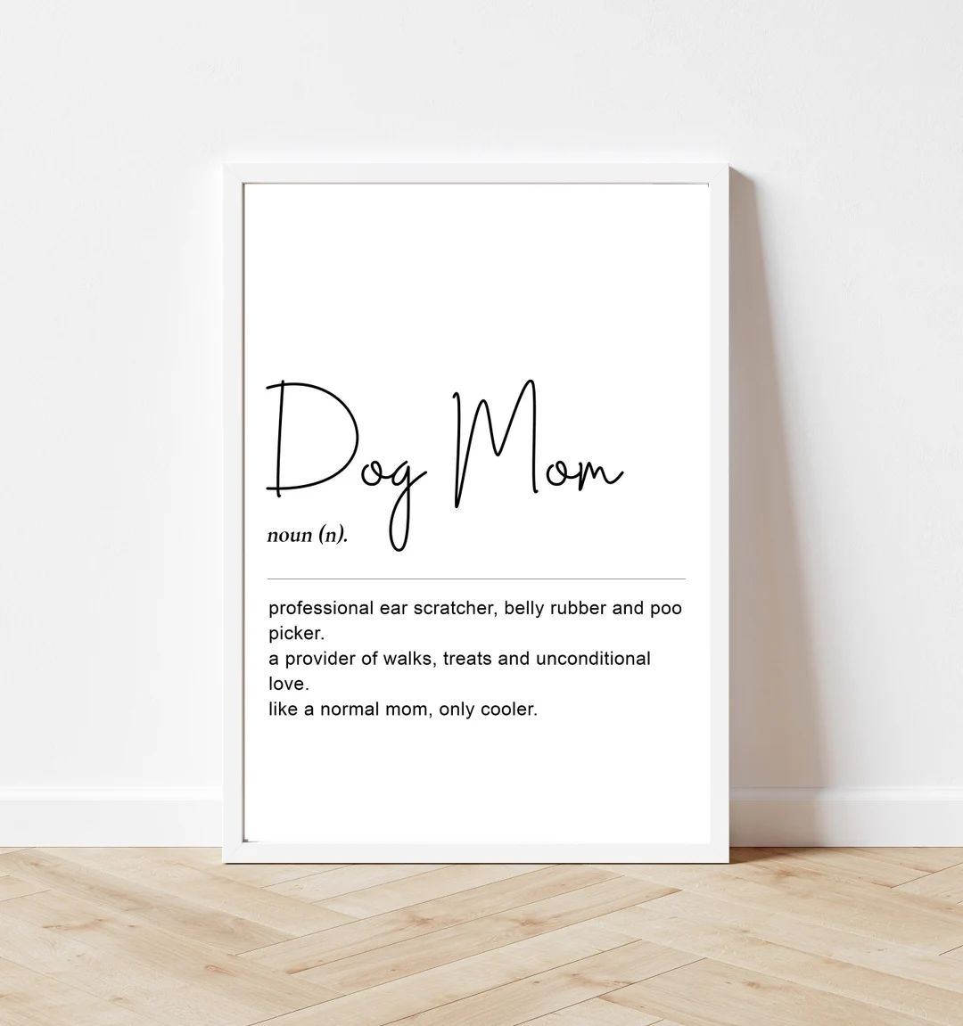 Dog Mom Definition Print Funny Gift for Dog Mom Dog Lover - Etsy | Etsy (US)