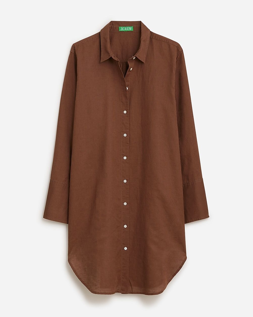 Relaxed-fit beach shirt in linen-cotton blend | J.Crew US