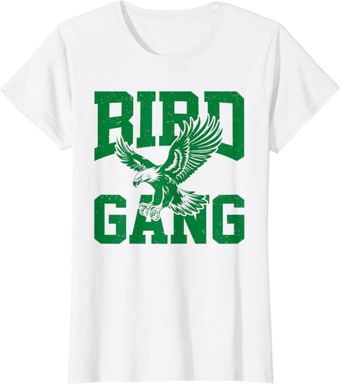 Bird Gang Eagles Flying Eagle Fly Mascot Game Day Sport T-Shirt | Amazon (US)