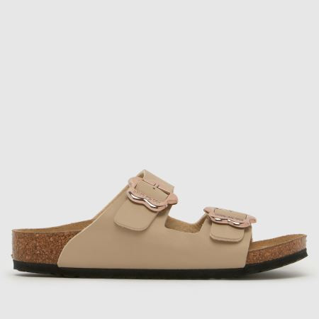 Kids Girls Junior Natural BIRKENSTOCK Arizona Flower Buckle Sandals | schuh | Schuh