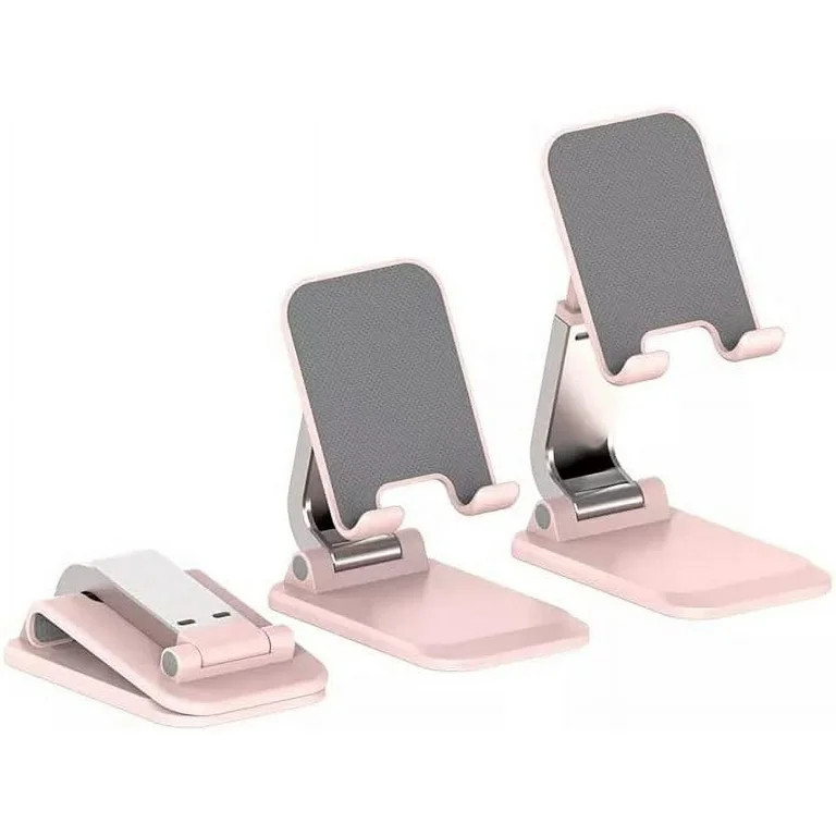 Cell Phone Stand, Adjustable Height and Angle iPhone Stand for Desk, Foldable Cell Phone Holder C... | Walmart (US)
