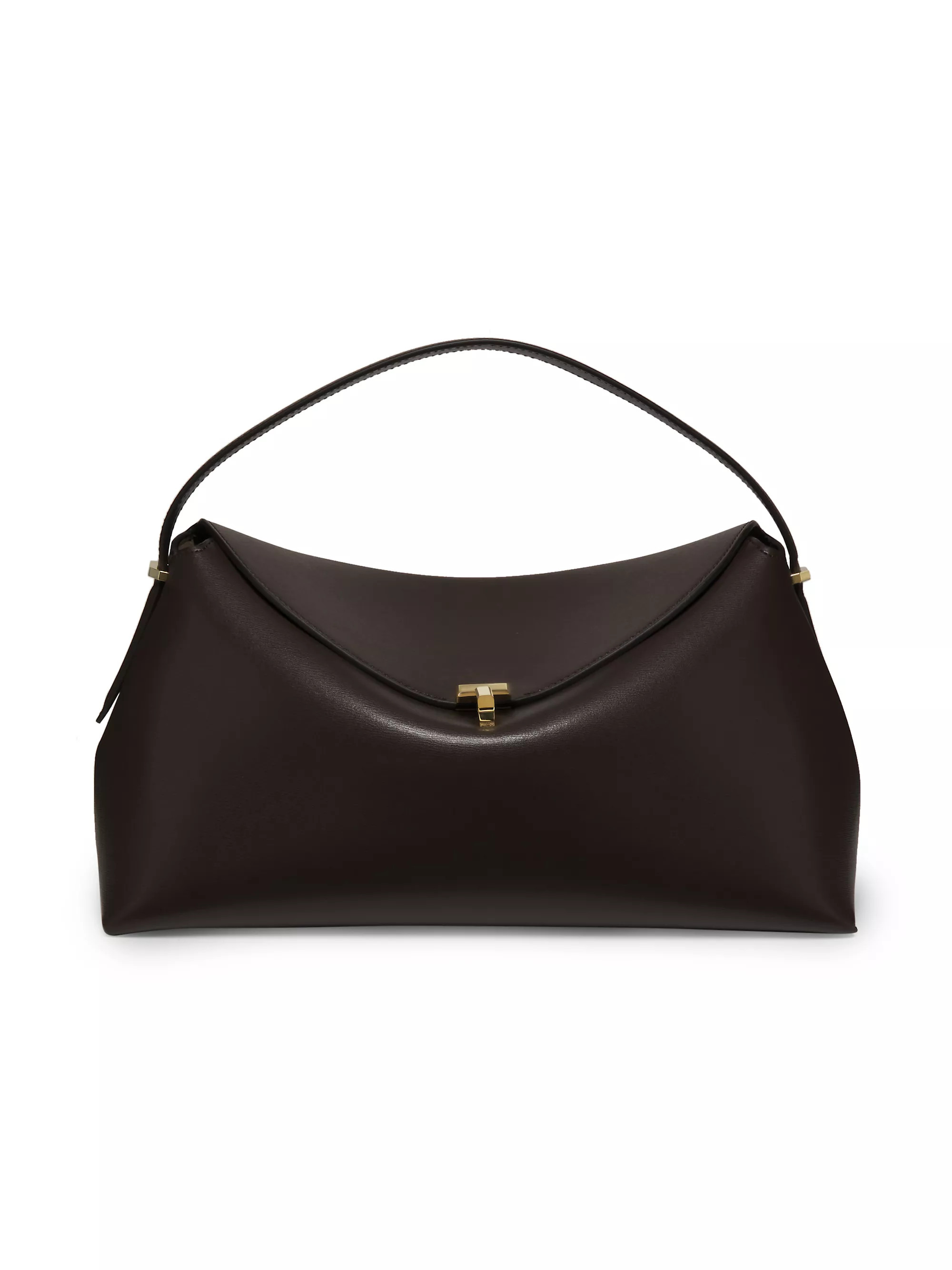 T-Lock Leather Top Handle Bag | Saks Fifth Avenue