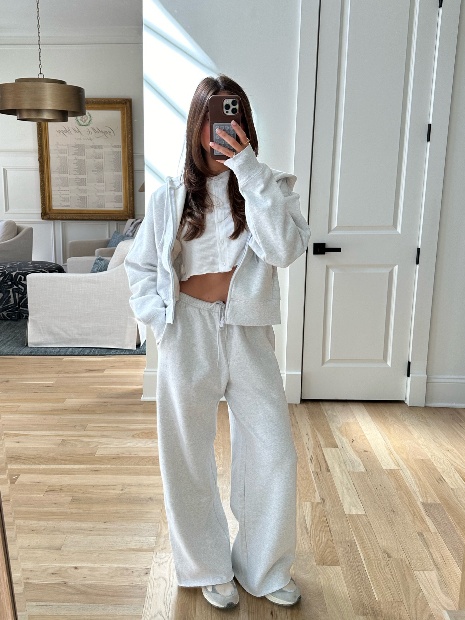 Sweat pants wide leg sweats sweat set lounge set small both aritzia 