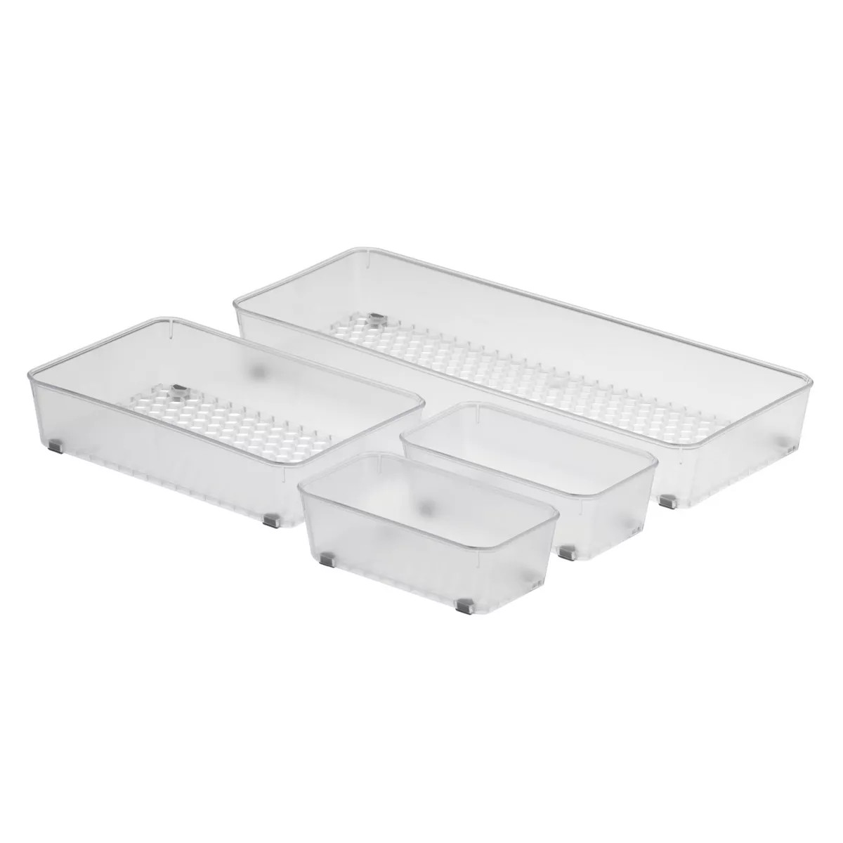 Set of 4 Hexa Drawer Organizer Clear - Spectrum Diversified | Target