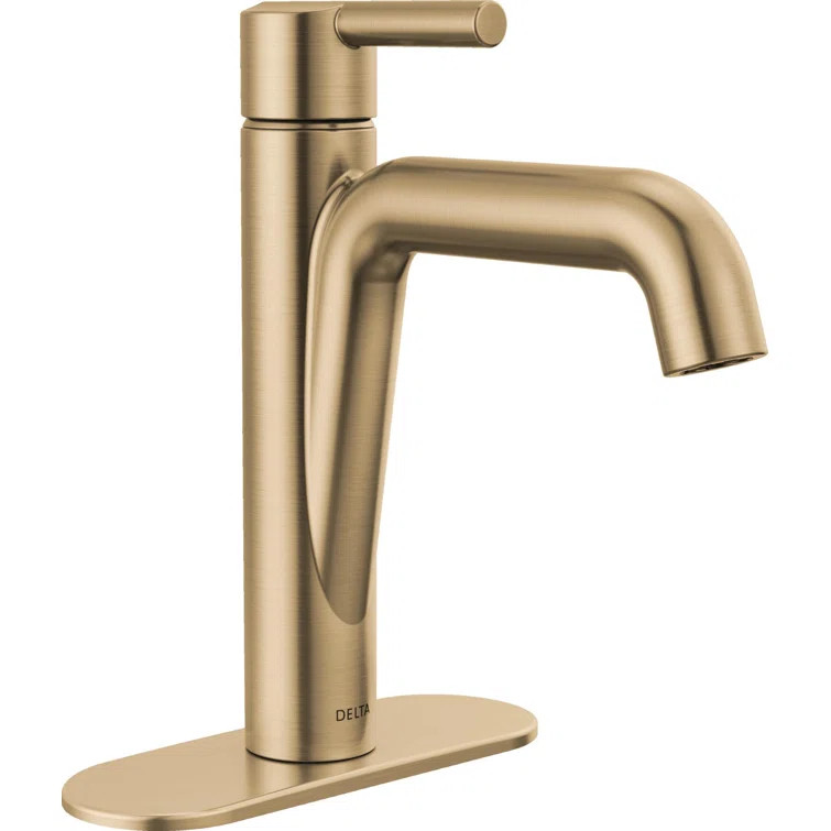 Nicoli Single Hole Bathroom Faucet with Drain Assembly, Single Handle Bathroom Sink Faucet | Wayfair North America