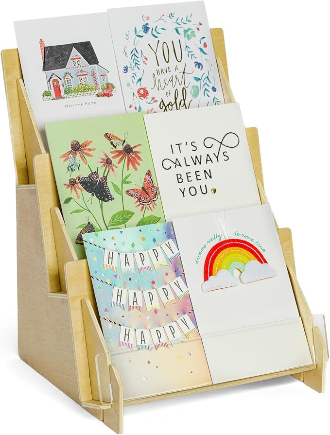 Greeting Card Display Stand for Craft Show, Greeting Card Holder Display, Sticker Display Stand f... | Amazon (US)