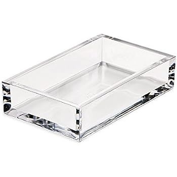 Caspari Acrylic Guest Towel Paper Napkin Holder in Clear, For Caspari Towels Only | Amazon (US)