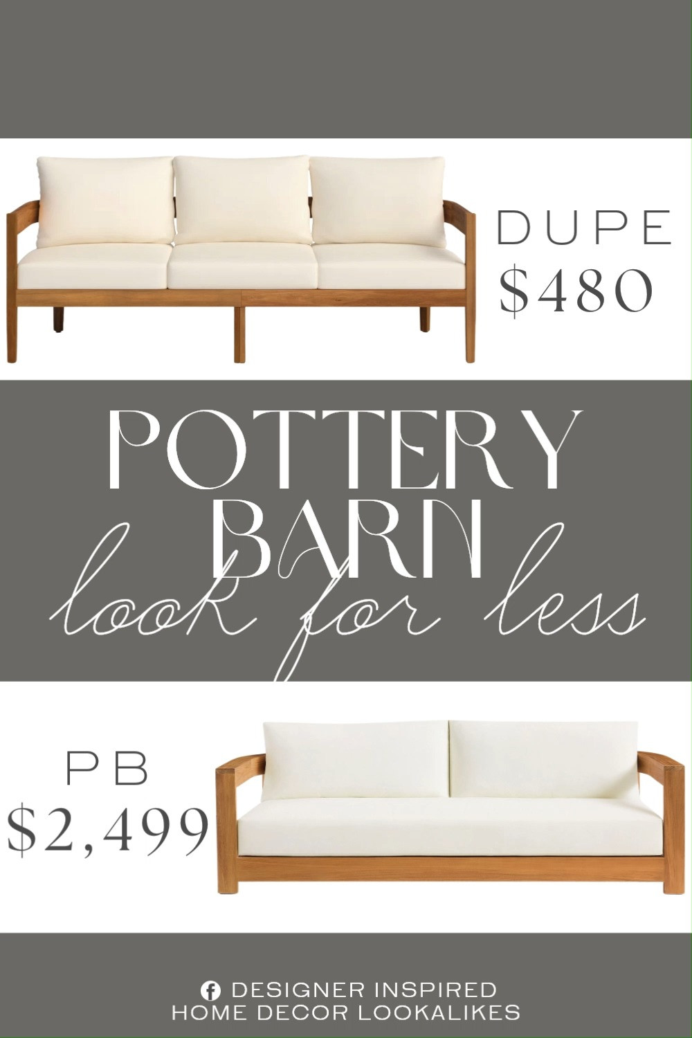 Inspired by Pottery Barn Teak Curved Outdoor Sofa. Luxury Outdoor Sofa. Outdoor Couch with Cushions. Modern Patio Seating. Teak Patio Furniture. Contemporary Patio Couch. Wooden Outdoor Sofa. Sculptural Teak Outdoor Couch. 

Home more affordable option find copy cat similar look for less budget friendly affordable cheap cheaper beautiful pretty. Clearance sale coupon code discount code promo code luxury lookalike look a like Inspo inspiration inspired by idea ideas Love like these? I share multiple every day in my FB group.
#potterybarninspired #outdoorsofa #outdoorliving #modernpatio #outdoorseating #furniturefinds #patioinspo 

 #LTKHome