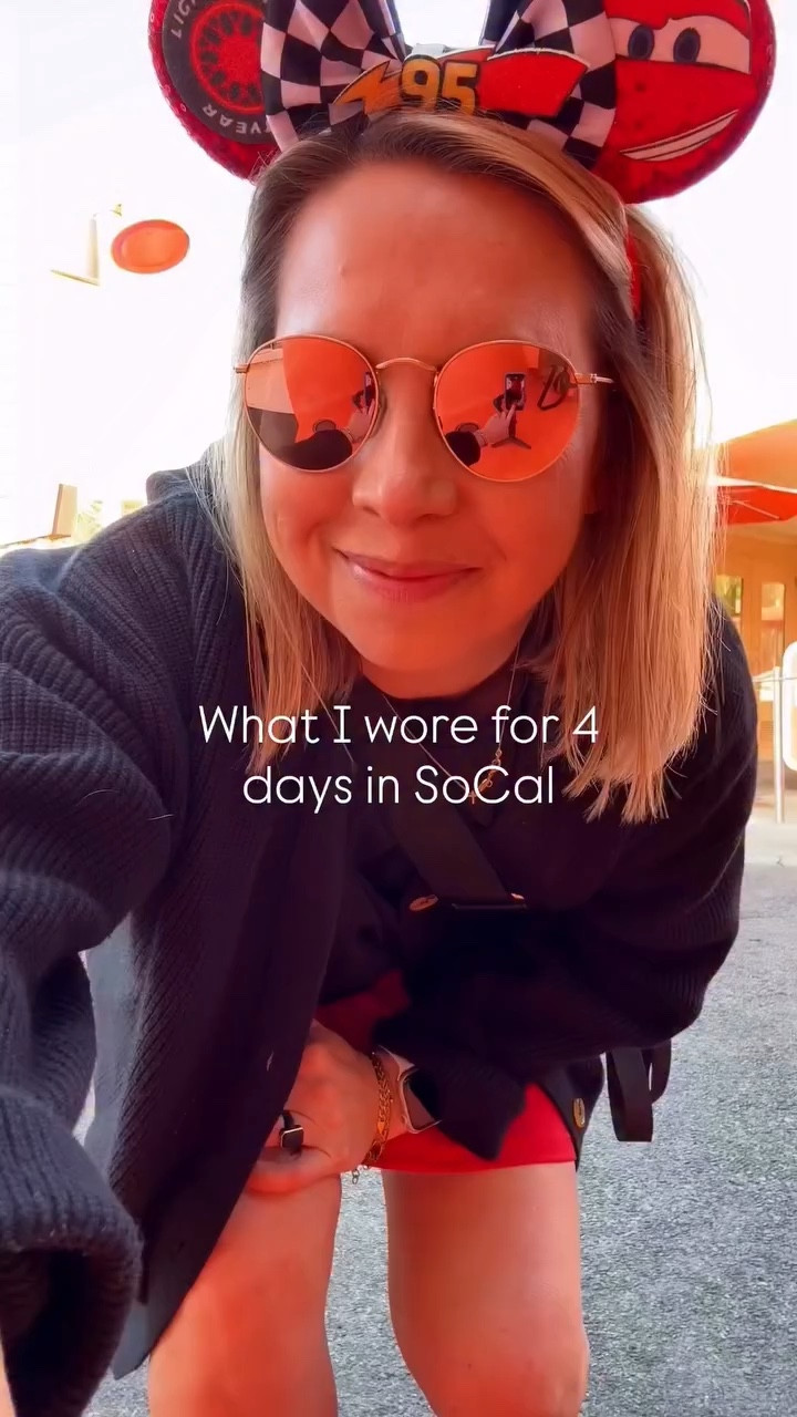What I wore for 4 days in SoCal. We did a long weekend trip at the beginning of spring break to celebrate Marcus’s grandma’s 90th birthday with his whole family. And of course we had to squeeze in a trip to Disneyland!! 

I’m Julie, a millennial mom of 4 kids who works full time in corporate America as an attorney. Let’s be friends 🫶🏻

#disneyoutfit #affordablestyle #momstyle #momof4 #over40fashion 
Disneyvacation disneyfamily familytrip momlifebelike workingmomlife momsupportingmoms motherhood momsover40 motherhood workingmoms relatablemoms

#LTKOver40 #LTKTravel #LTKmomlife