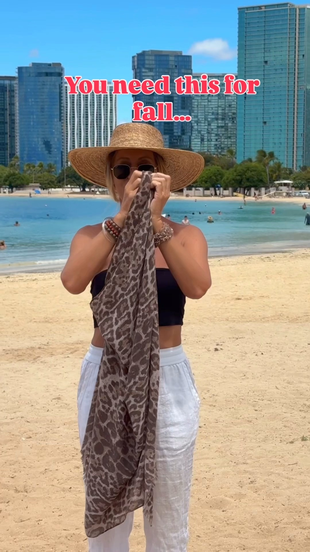 Fun way to wear a shawl ! Just add a bracelet !

#LTKootd #LTKU #LTKHoliday