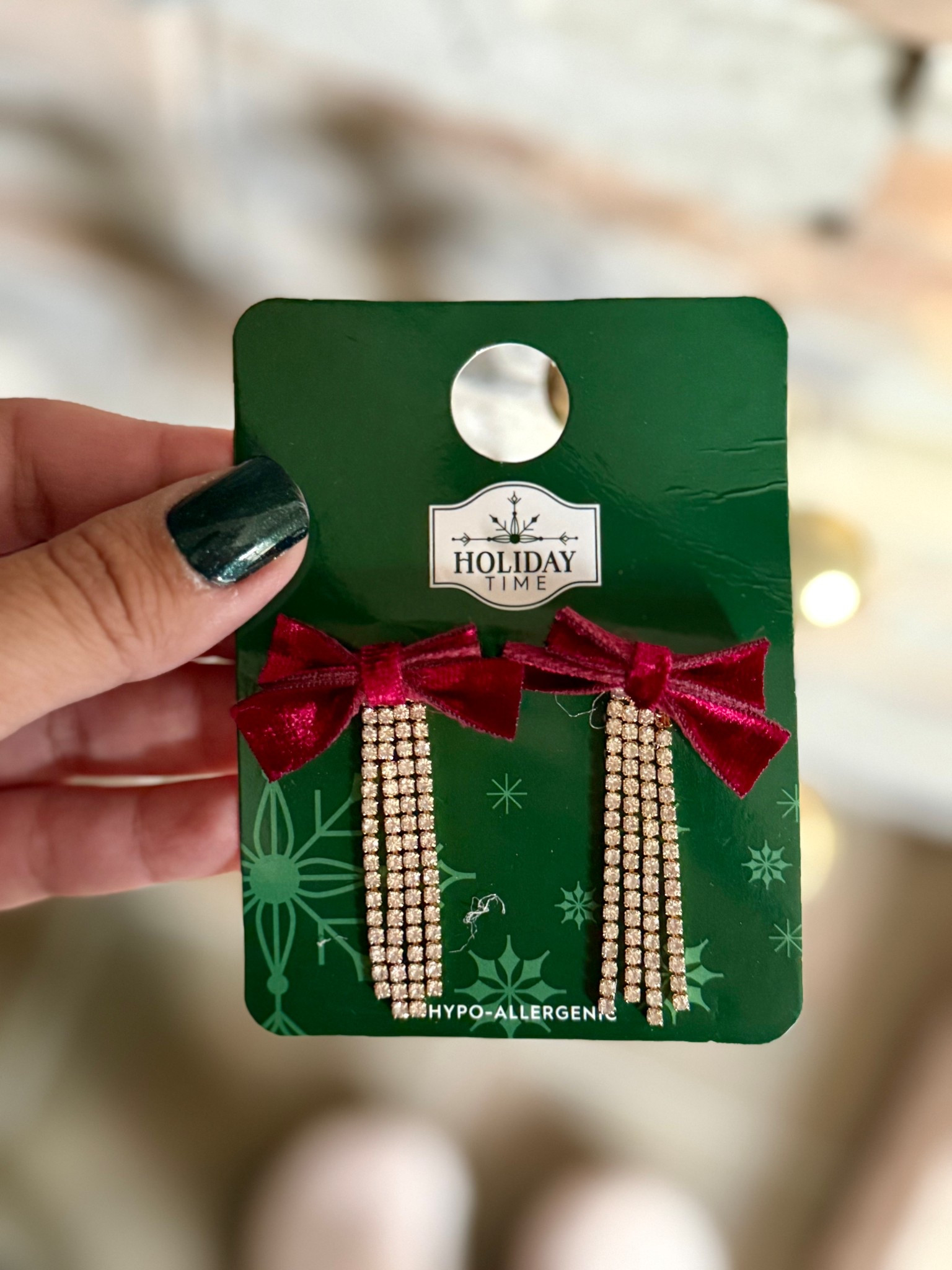 Saw these online and had to have them 🎀✨ They’re even better in person — the red velvet bow and rhinestone combo is total holiday magic. Only $5 and they will not restock, so grab them now before they’re gone! 😍

#walmartpartner @walmartstyle #walmartfashion

#LTKHoliday #LTKSeasonal #LTKGiftGuide