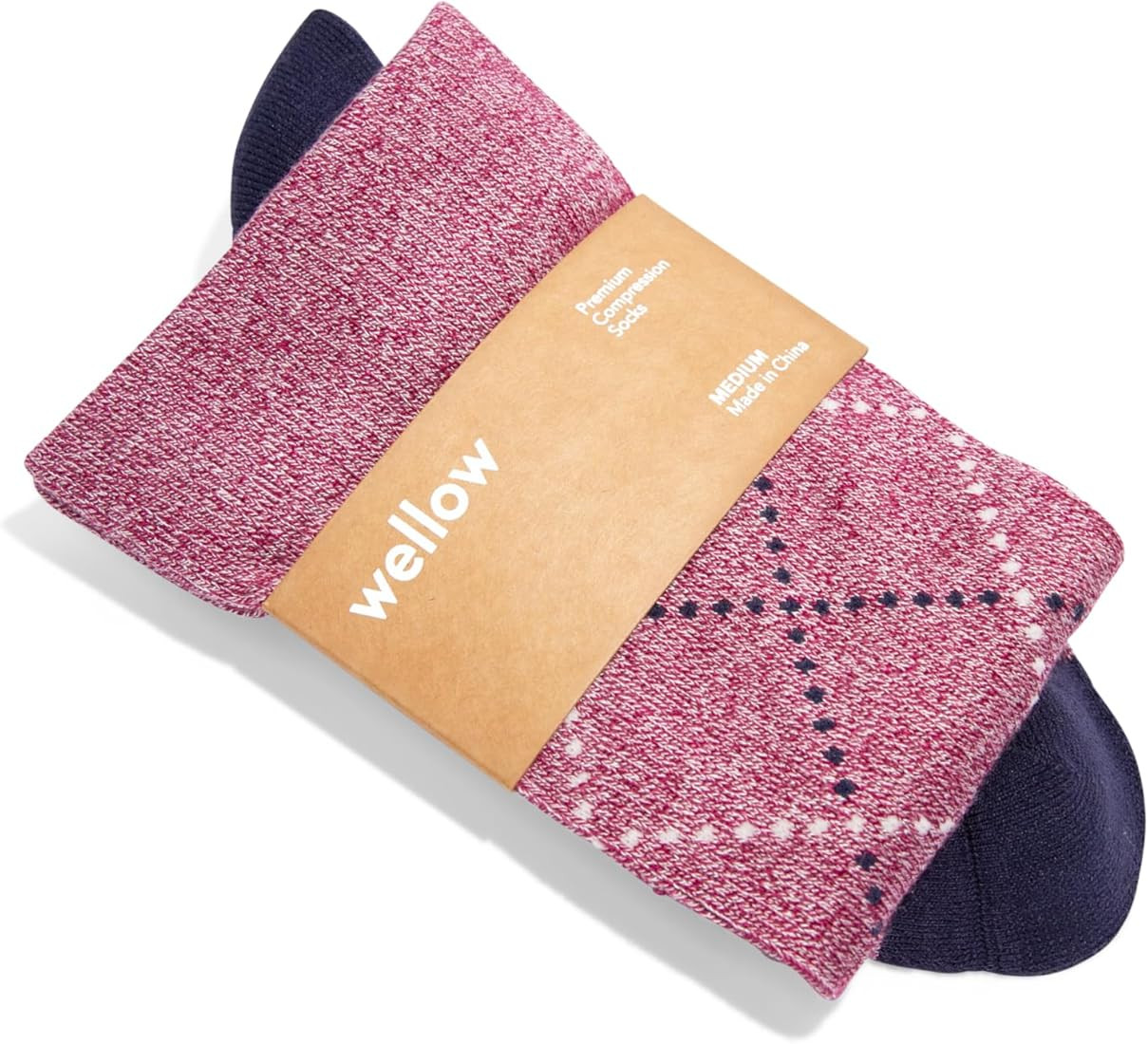 Wellow Knee High Compression Socks for Men & Women, 18-25 mmHg, Made with Viscose from Bamboo, Re... | Amazon (US)