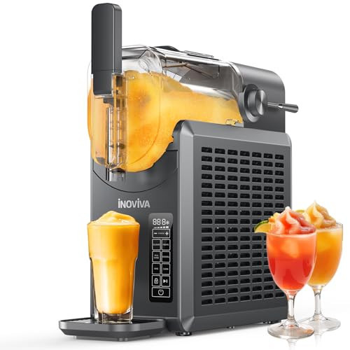 Slushie Machine, No Ice Needed, INOVIVA 72 oz Frozen Drink Maker for Home with Self-Cleaning, 5 Preset Programs, Frozen Margaritas, Frappés, Milkshake, and More, (2025 Version) | Amazon (US)