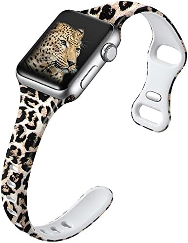 Witzon Slim Bands Compatible with Apple Watch Band 40mm 38mm 41mm for Women, Fadeless Floral Cute Pr | Amazon (US)