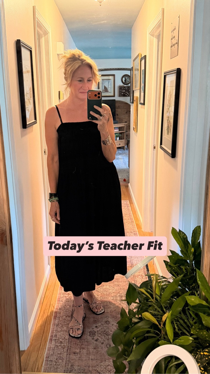 It may be Wednesday… but this outfit feels very “easy Monday” to me 😂

One of those throw-it-on outfits for when your brain is already tired of making decisions before the day even starts.

Old Navy absolutely carried this one:
a breezy black maxi dress + snakeskin gladiators & done.

The dress itself is just free & easy… but honestly the real shocker here is the Amazon strapless bra I’m wearing underneath. WHY is it actually comfortable? No weird squeezing. No pulling it up every 14 minutes. No rage. I kinda forgot I even had it on which feels medically impossible for a strapless bra.

Small victories.

Teacher outfit details: Old Navy black maxi dress • snakeskin gladiator sandals • Amazon strapless bra • comfy teacher outfit • easy summer style • midlife casual fashion

#FlutterByMethod #LTKStyle #TeacherOOTD #OldNavyStyle #SummerOutfits

#LTKootd #LTKgrwm #LTKSeasonal