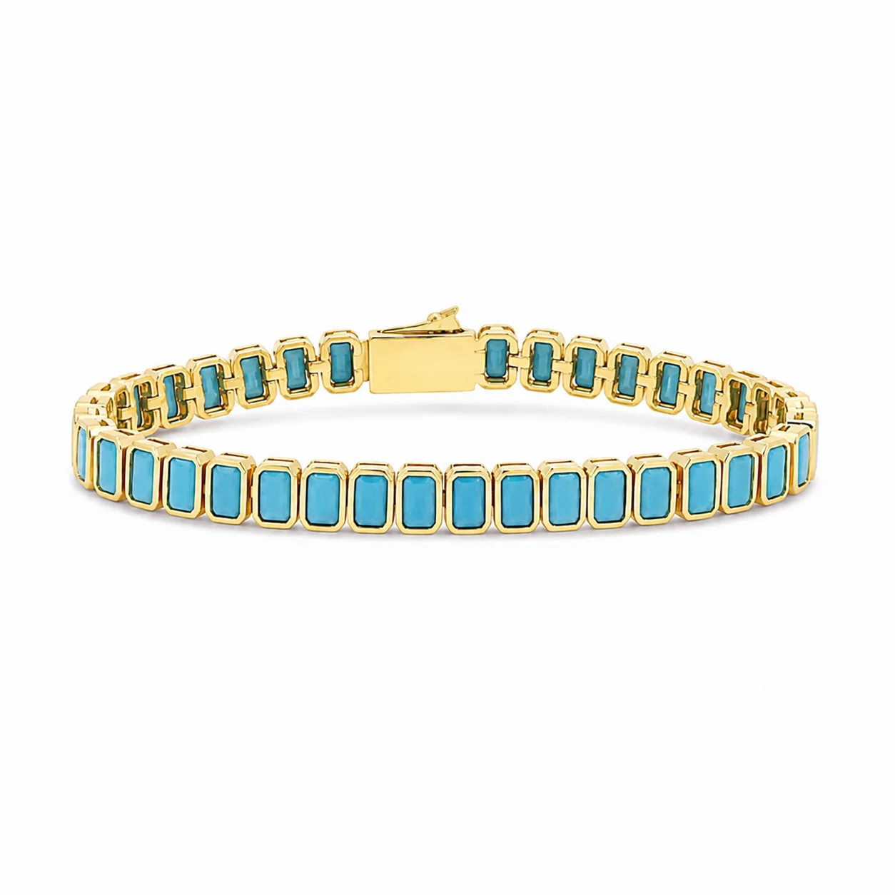 Turquoise Tile Tennis Bracelet | Sea Marie Designs