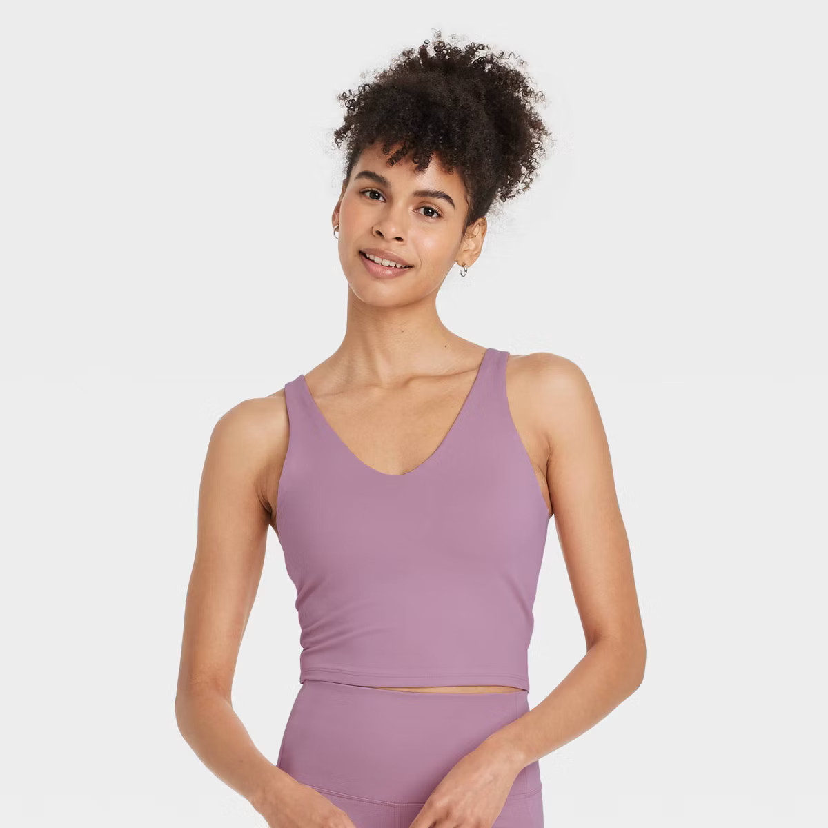 Women's Flex V-Neck Cropped Sports Bra - All In Motion™ | Target