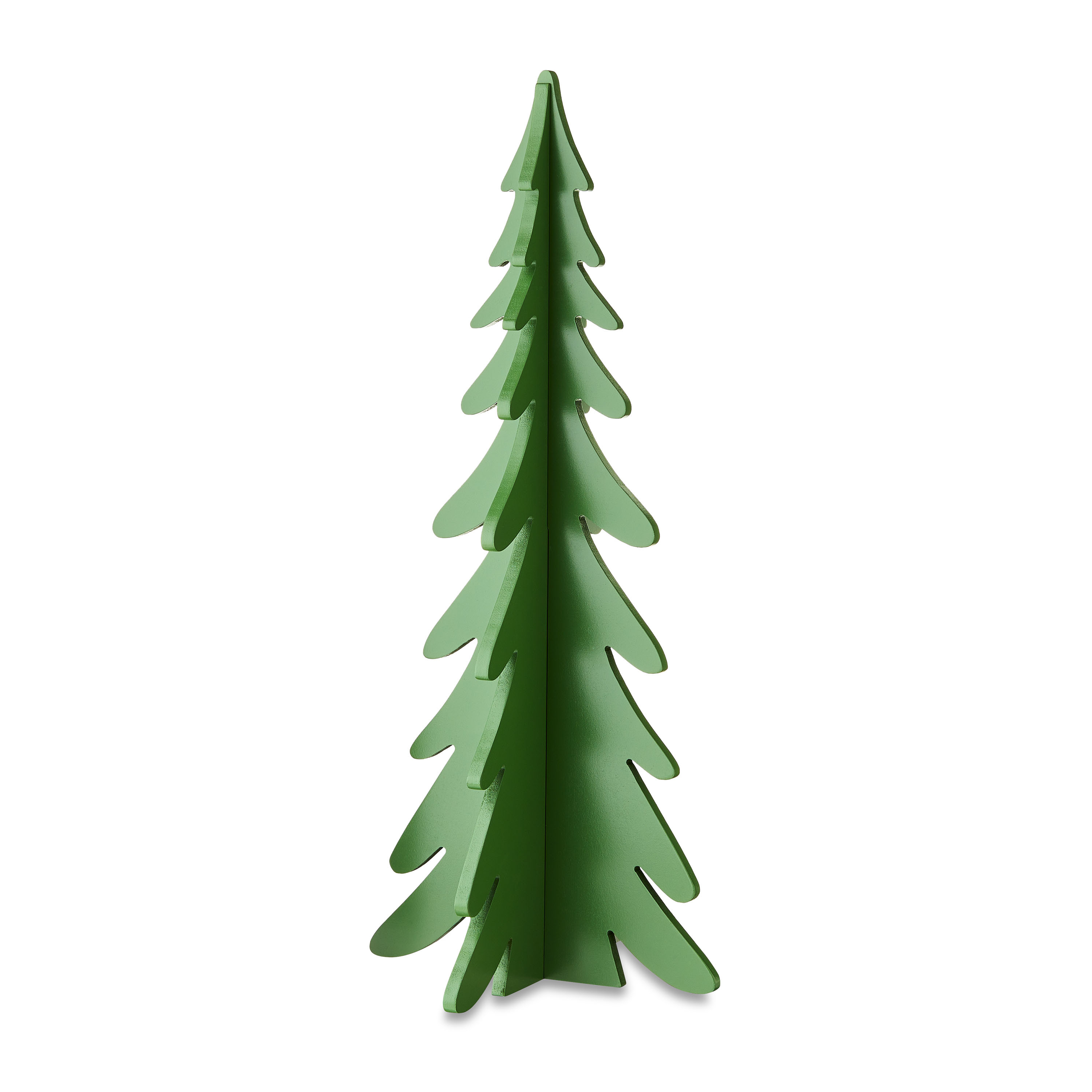 Green Wooden Christmas Tree Tabletop Decoration, 22", by Holiday Time | Walmart (US)