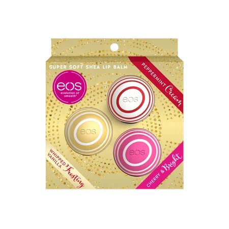 eos Holiday Lip Balm Sphere | Peppermint Cream, Whipped Vanilla Frosting and Cherry and Bright | ... | Walmart (US)