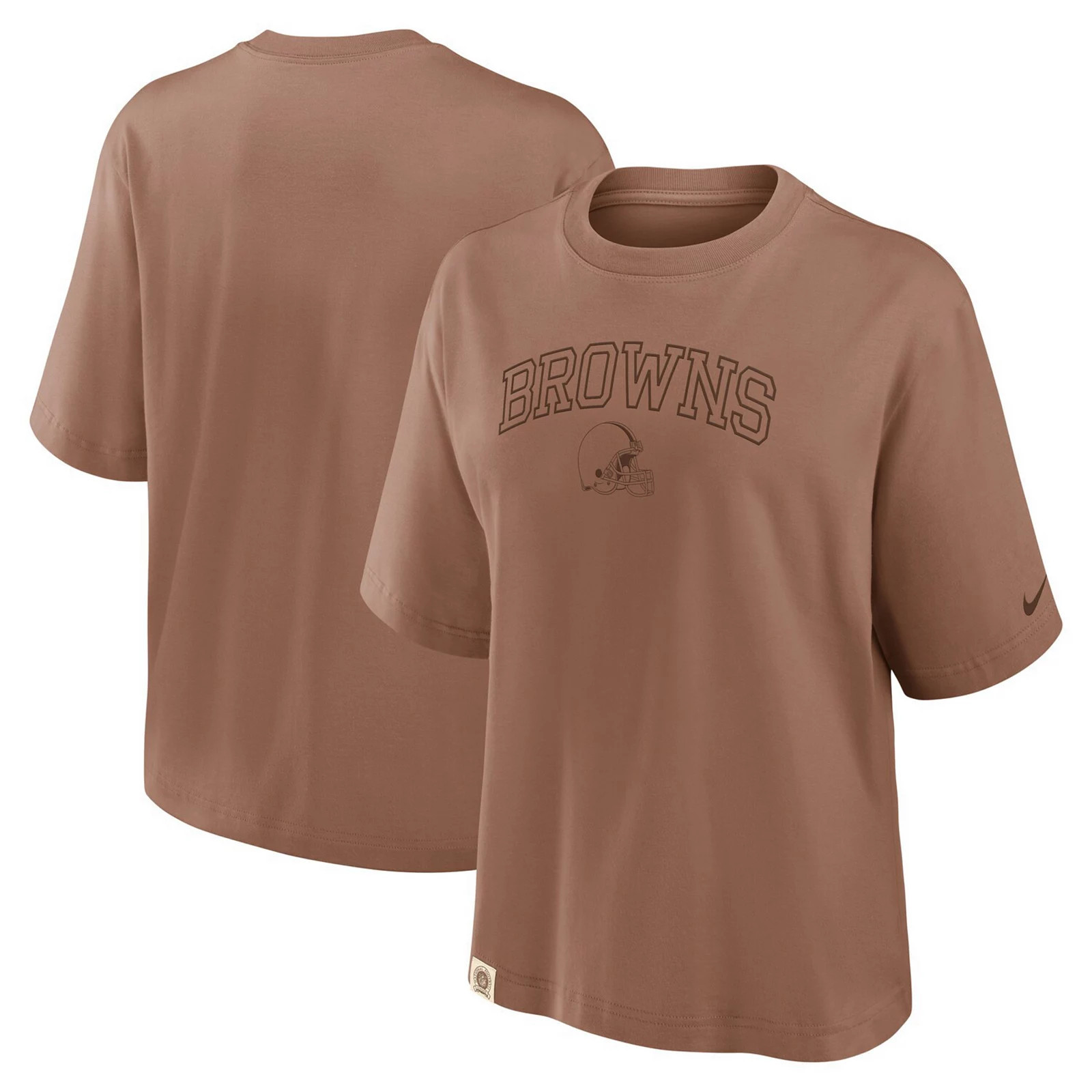 Women's Nike Brown Cleveland Browns Glory Arch Boxy T-Shirt, Size: Small | Kohl's