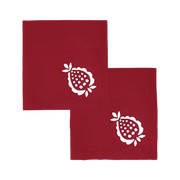 Pomegranate Dinner Napkins Cranberry, Set of 2 | The Avenue