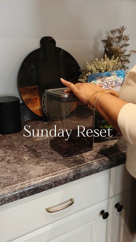 All I need for a Sunday Reset is the appropriate amount of coffee. The OXO Pop Top food storage containers are airtight and perfect for storing my organic, low acid coffee. 
.
.
Food storage, airtight containers, kitchen accessories, kitchen organization, coffee storage, organic coffee, Amazon Home, Nordstrom Home, serving tray

#LTKunder100 #LTKhome #LTKunder50