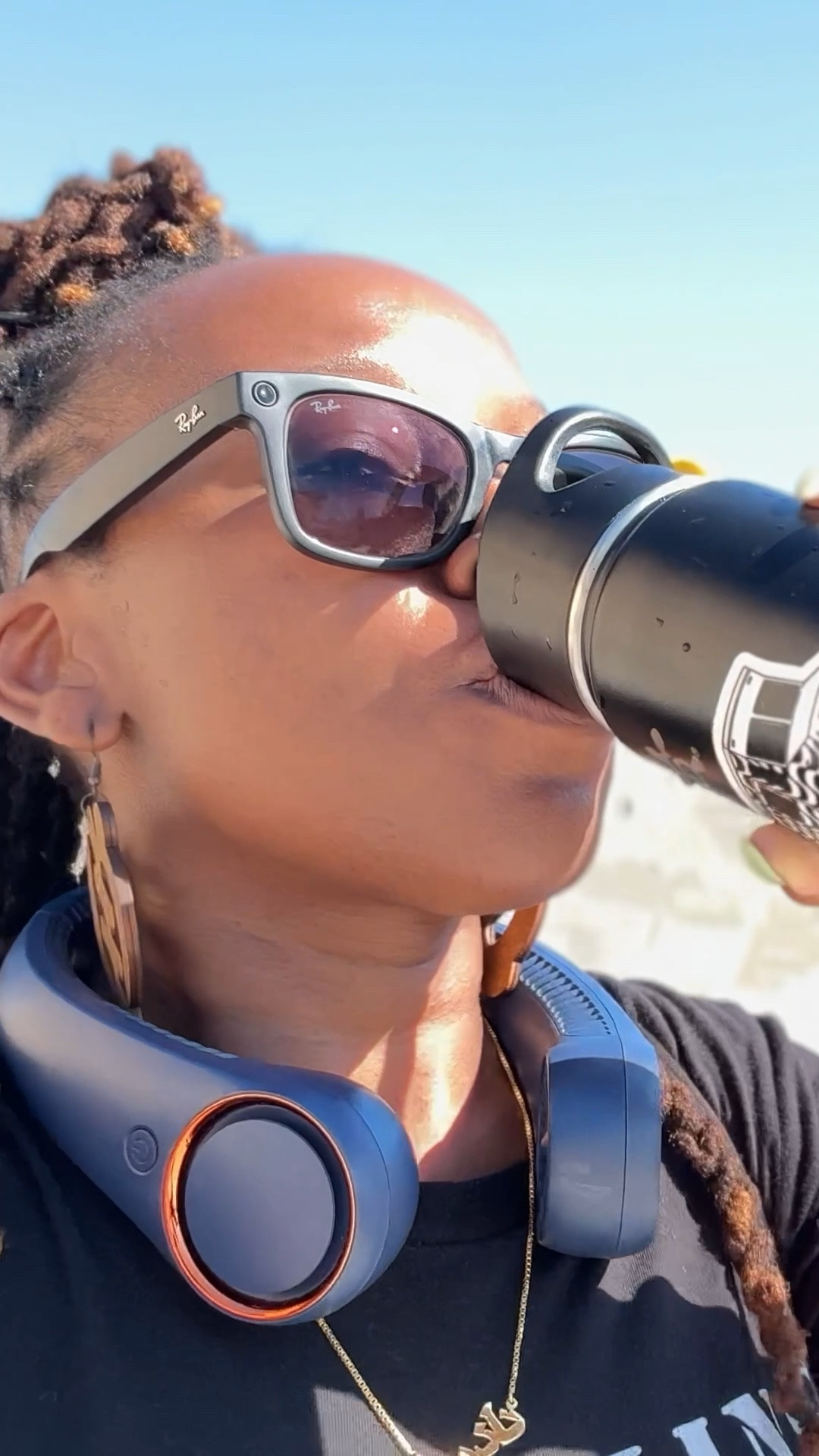 Heading somewhere hot? Grab the essentials: water bottle, hands-free neck fan, and Meta glasses to capture it all! 

#LTKTravel #LTKSeasonal