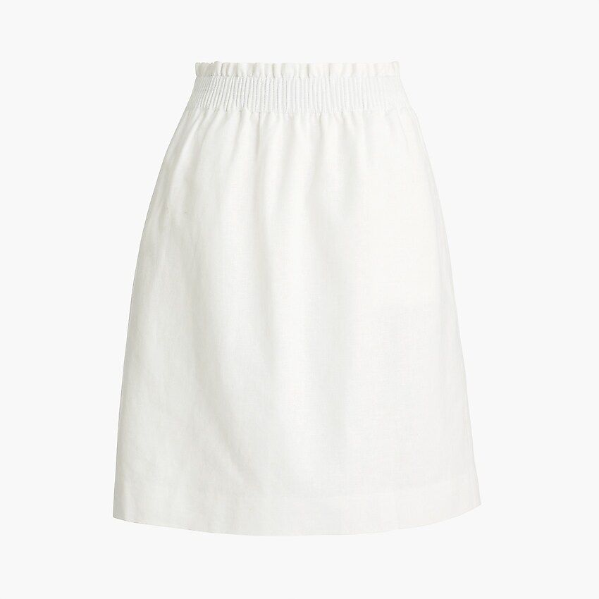 Linen-cotton city skirt | J.Crew Factory