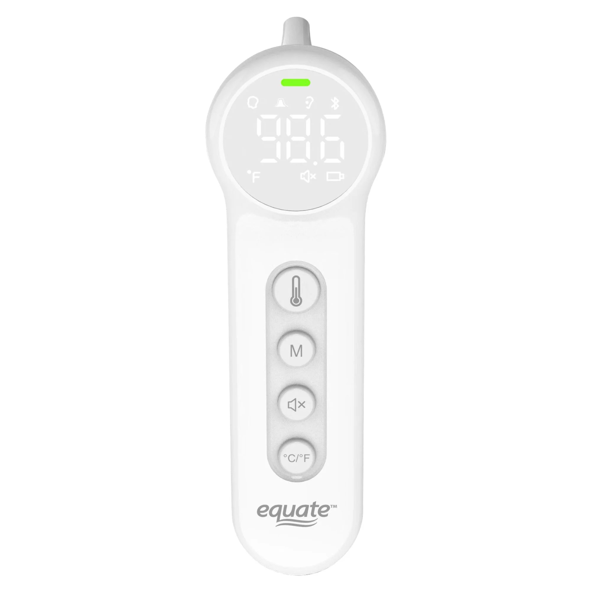Equate Bluetooth Dual-Function Infrared Thermometer, Forehead and Ear Mode - Walmart.com | Walmart (US)