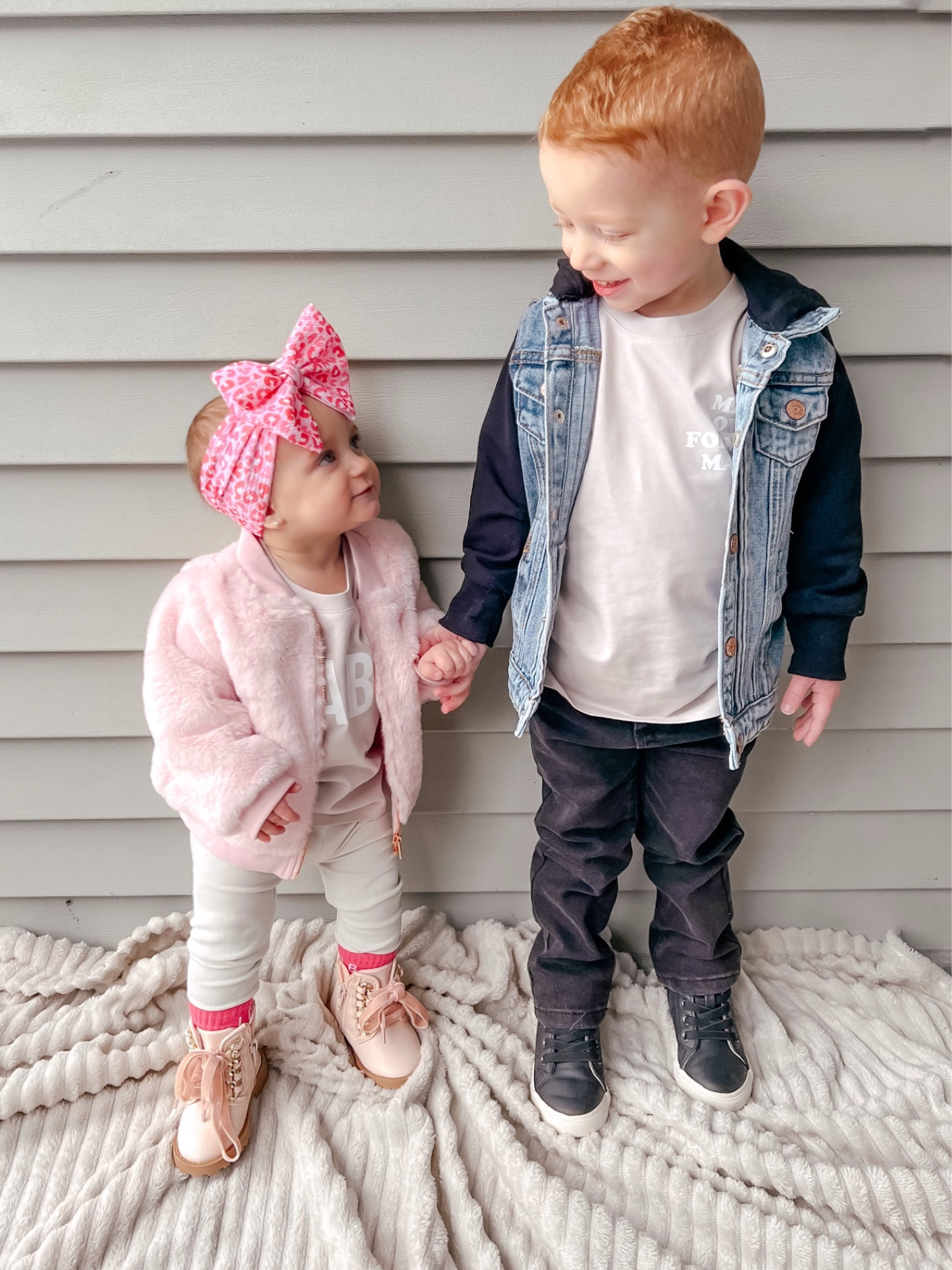 Baby girl outfit ; toddler outfit ; baby girl boots ; toddler boots ; Valentine’s Day inspo ; baby Valentine’s Day outfit ; baby girl pink

Leggings & denim jacket @little_bipsy
Tees @lenoxjames
Bow - www.ellebellesbowtique.com
(Code GIRLYPOP)

#LTKfamily #LTKbump #LTKbaby