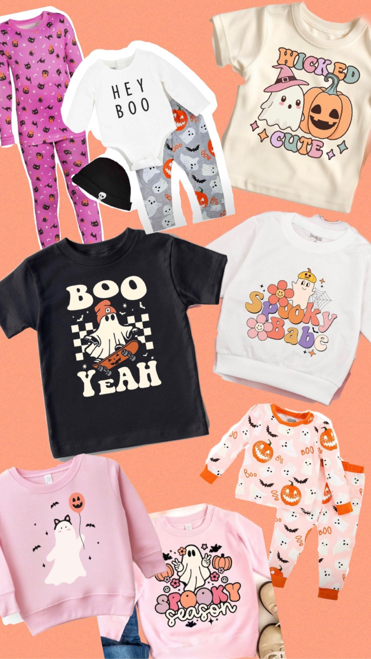 Halloween shirts, pajamas and sweatshirts for your little ones 

#LTKkids #LTKSeasonal #LTKunder50