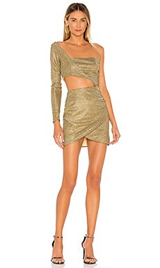 superdown Althea Mini Dress in Gold from Revolve.com | Revolve Clothing (Global)