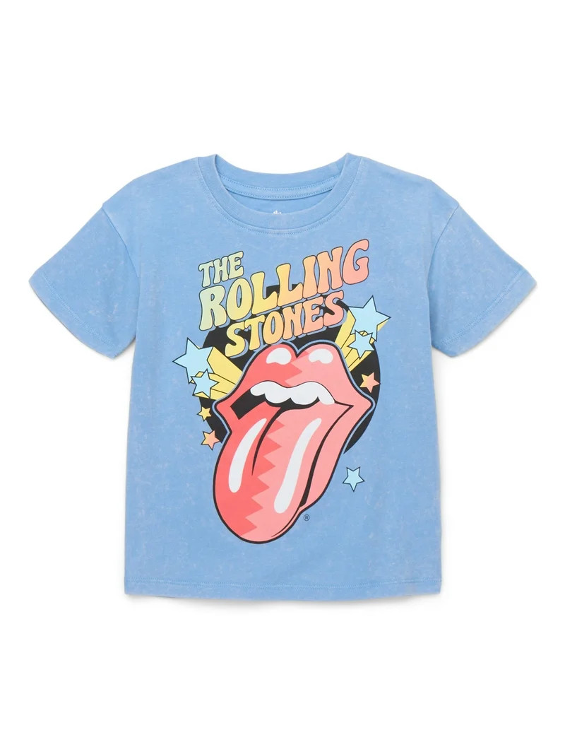 The Rolling Stones Toddler Short Sleeve Crewneck Tee, Sizes 12M-5T | Walmart (US)