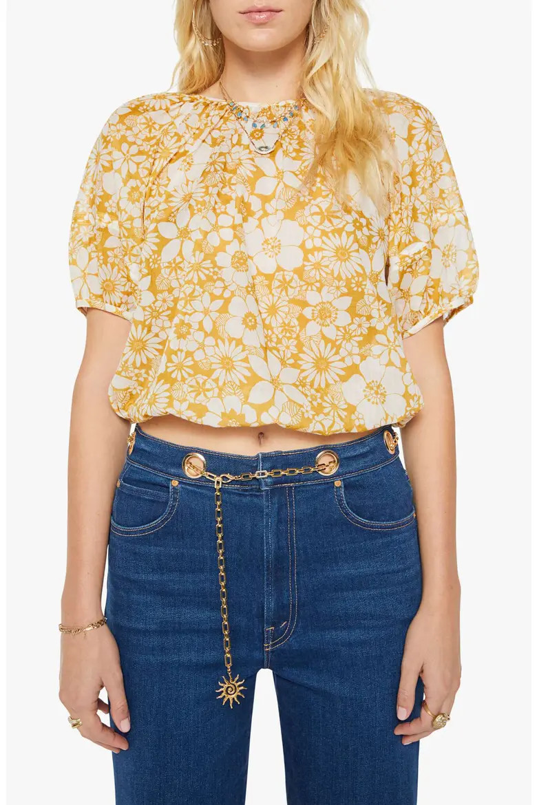 The Party in the Back Floral Cotton Crop Top (Women) | Nordstrom | Nordstrom
