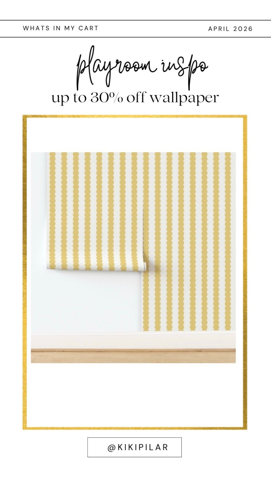Playroom inspo
Home renovations
30% off wallpaper ends tonight 
Spoonflower designs
Gender neutral wallpaper 
Bubble stripe wallpaper 
Yellow wallpaper 
Butter yellow
Mustard yellow
Home design
Playroom design

#LTKSaleAlert #LTKHome #LTKKids