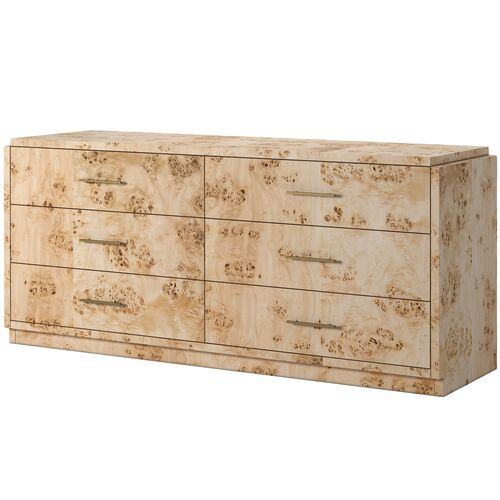 Jackson Burl 6-Drawer Dresser | One Kings Lane